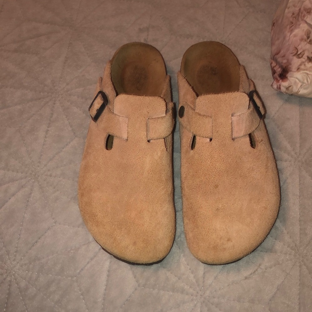 Birkenstock clogs.